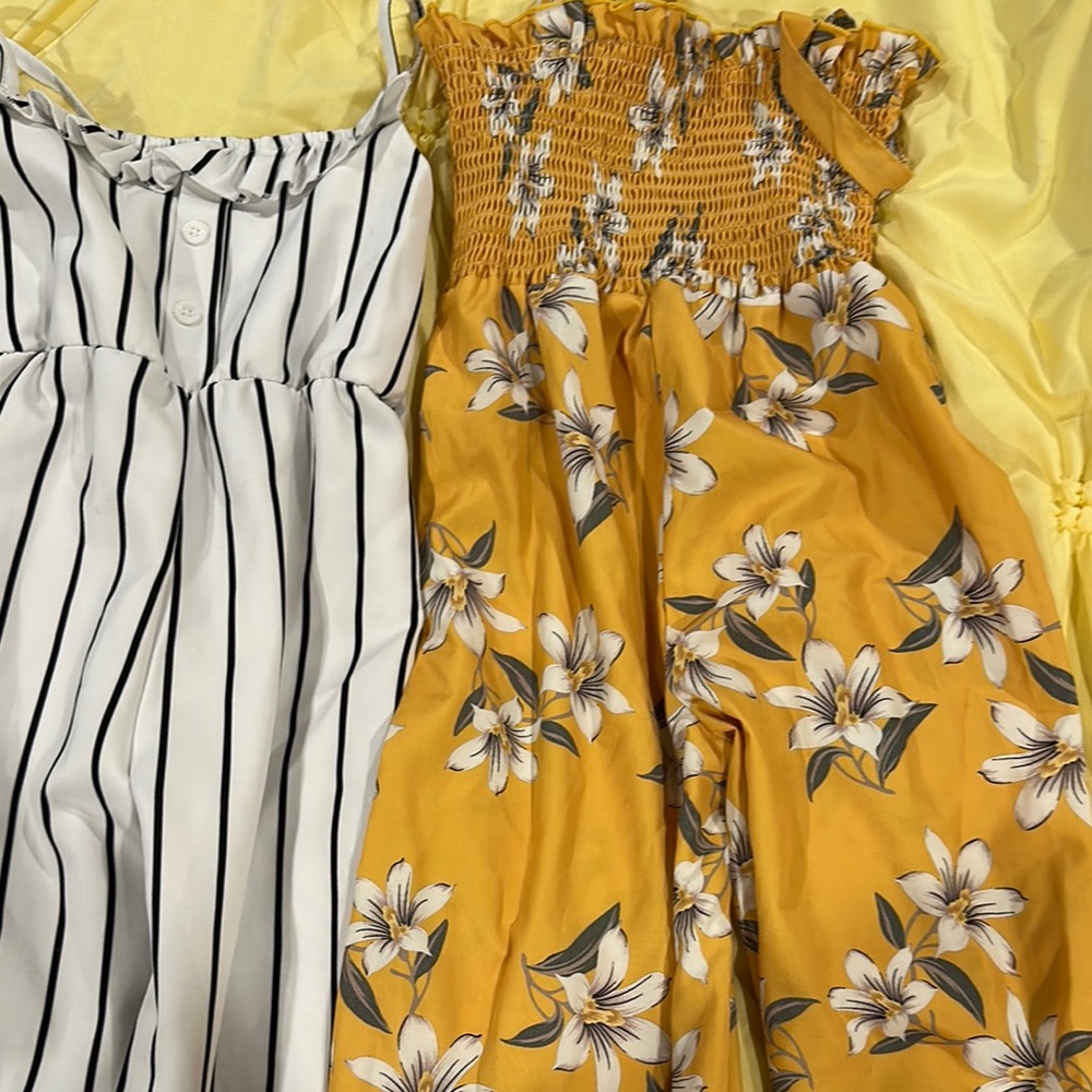Floral Yellow Jumpsuit
